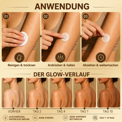 ⭐ 𝗡𝗮𝘁𝗿𝗮𝘃𝗼𝗿® Mikronadel-Bräunungspflaster: Natürlicher Bronze-Glow ohne UV & DHA