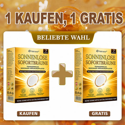 ⭐ 𝗡𝗮𝘁𝗿𝗮𝘃𝗼𝗿® Mikronadel-Bräunungspflaster: Natürlicher Bronze-Glow ohne UV & DHA