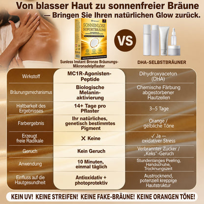 ⭐ 𝗡𝗮𝘁𝗿𝗮𝘃𝗼𝗿® Mikronadel-Bräunungspflaster: Natürlicher Bronze-Glow ohne UV & DHA